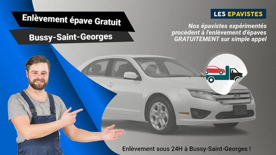 Pour bénéficier d'un service d'enlèvement gratuit de véhicules hors d'usage à Bussy-Saint-Georges, veuillez prendre contact par téléphone au **téléphone**.