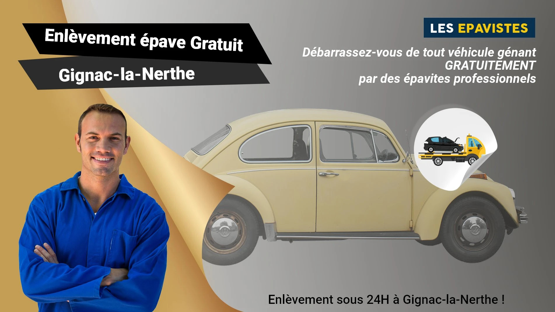 épaviste gratuit à Gignac-la-Nerthe, contactez le 04.84.89.46.80