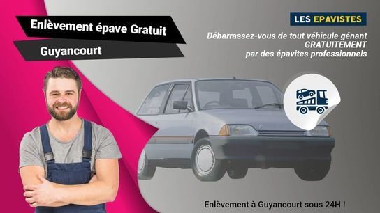 Pour profiter d'un service d'enlèvement d'épave gratuit à Guyancourt, veuillez prendre contact au numéro de téléphone suivant : 01.88.33.49.70.
