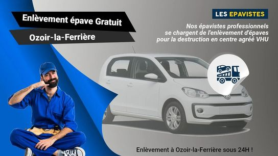 Si vous recherchez un service d'Enlèvement d'épave gratuits à Ozoir-la-Ferrière, n'hésitez pas à contacter notre équipe au 01.88.33.49.70.