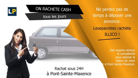 Procurez-vous une nouvelle voiture d'occasion à Pont-Sainte-Maxence grâce à notre service de rachat et de reprise.