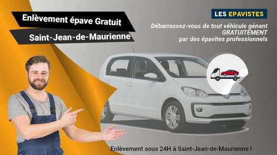 Pour profiter d'un service d'enlèvement d'épaves gratuit à Saint-Jean-de-Maurienne, il vous suffit de contacter le 01.88.33.49.70. N'hésitez pas à faire appel à nos experts pour vous débarrasser de votre véhicule hors d'usage de manière efficace et rapide.