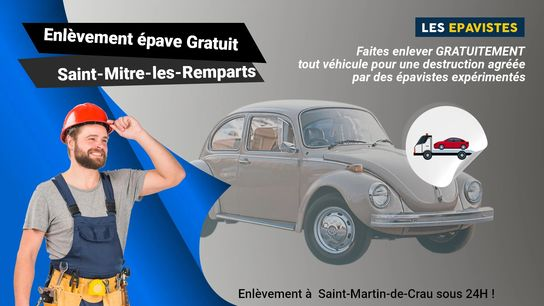 Pour bénéficier d'un service d'épaviste gratuit à Saint-Mitre-les-Remparts, il vous suffit de contacter notre équipe au 04.84.89.46.80.