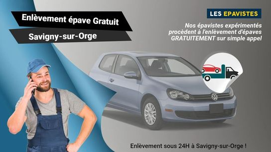 Pour un service d'enlèvement gratuit d'épave à Savigny-sur-Orge, prenez contact au numéro de téléphone suivant: 01.88.33.49.70.