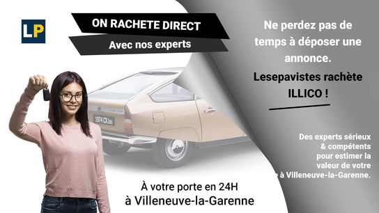 Rachat et reprise de véhicules d'occasion à Villeneuve-la-Garenne. Obtenez une offre avantageuse maintenant !