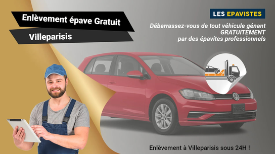 Pour un service d'enlèvement gratuit de véhicules hors d'usage à Villeparisis, veuillez contacter le 01.88.33.49.70.