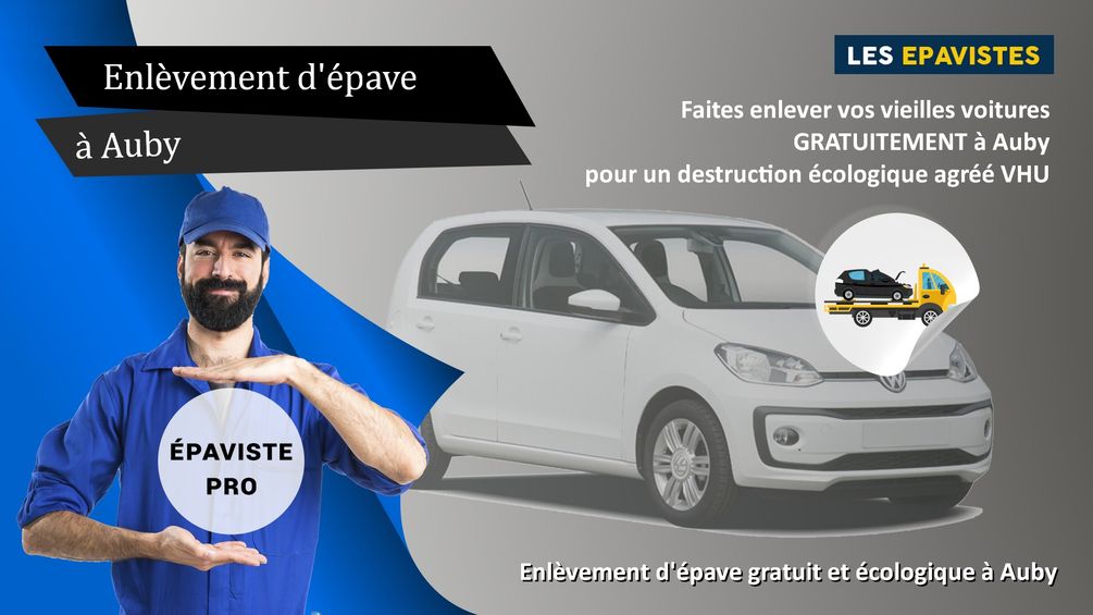 enlèvement épave Auby