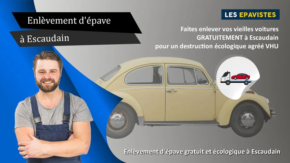 enlèvement épave Escaudain