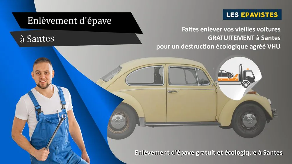 enlèvement épave Santes