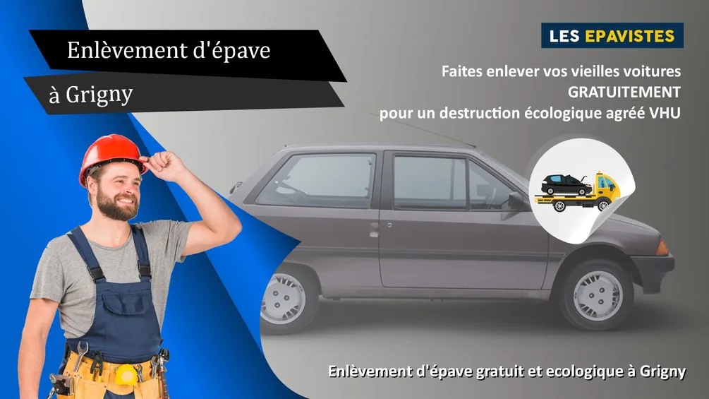 enlèvement épave Grigny