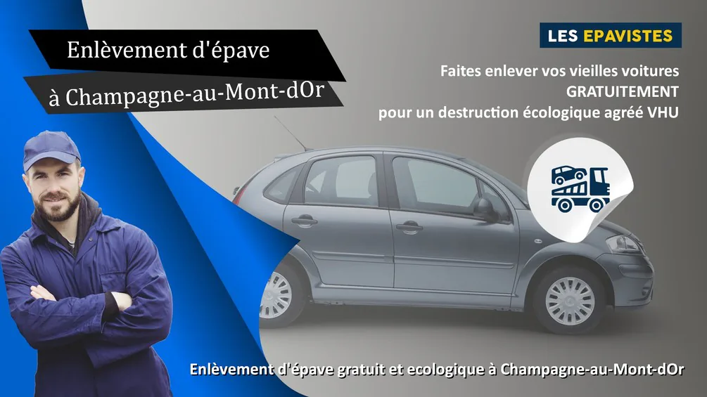 enlèvement épave Champagne-au-Mont-d'Or