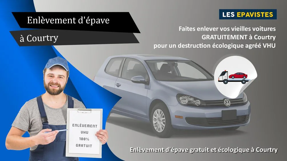 enlèvement épave Courtry