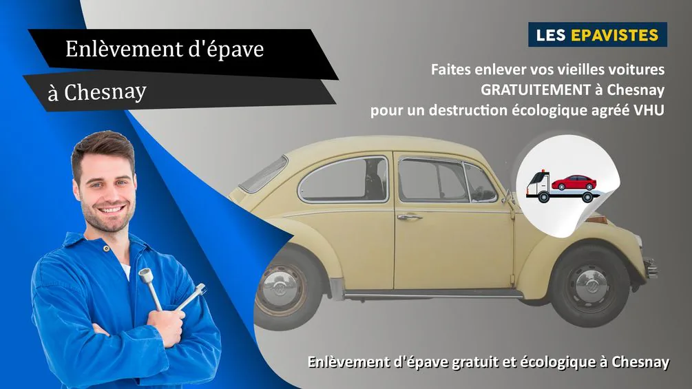 enlèvement épave Chesnay