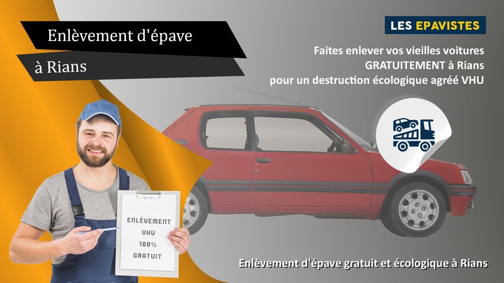 enlèvement épave Rians
