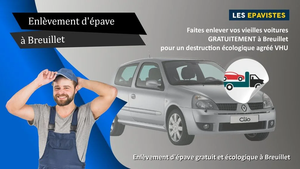 enlèvement épave Breuillet