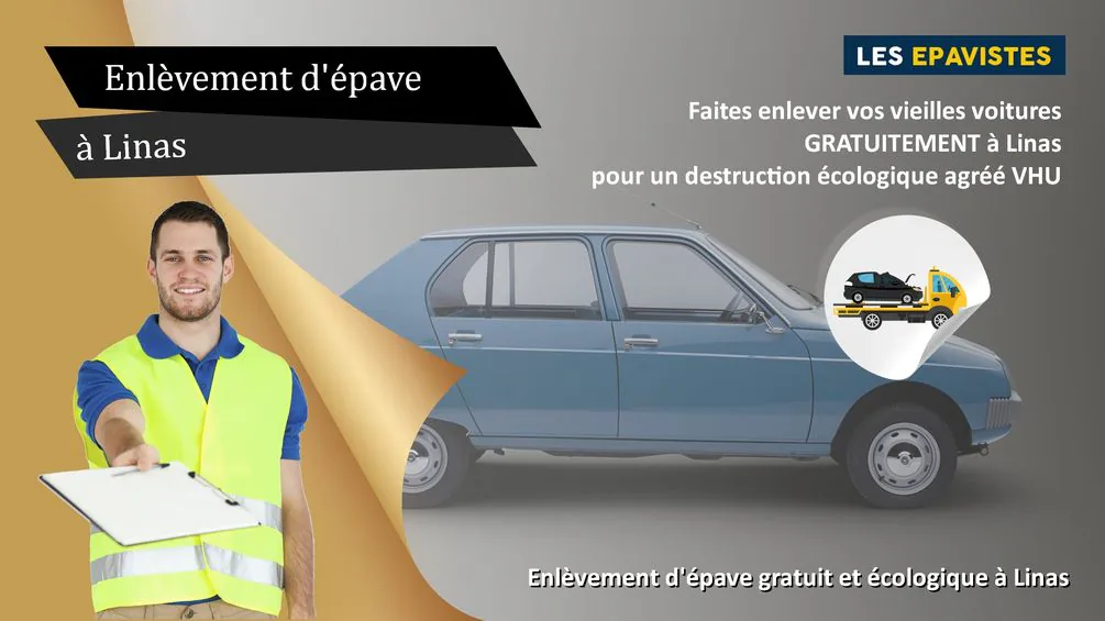 enlèvement épave Linas
