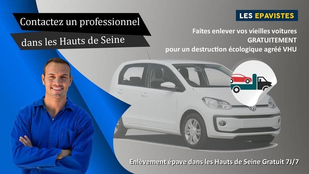 enlèvement épave Hauts de Seine