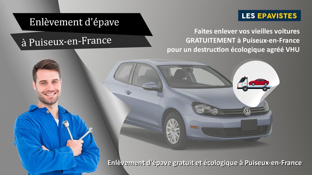enlèvement épave Puiseux-en-France